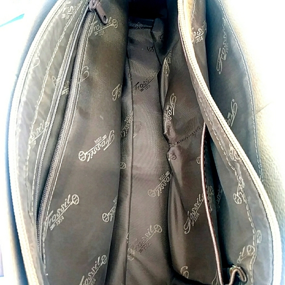 Vintage Fossil Genuine Leather Camel Shoulder Bag - Picture 8 of 14